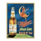 Miller High Life Brew Milwaukee Tin Sign