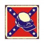 Rebel Hat with Color - Metal Art Sign