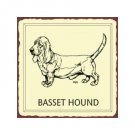 Basset Hound Dog Metal Art Sign