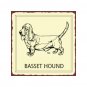 Basset Hound Dog Metal Art Sign