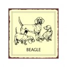 Beagle Dog Metal Art Sign