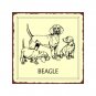 Beagle Dog Metal Art Sign
