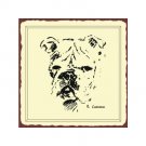 Bulldog Sketch Metal Art Sign