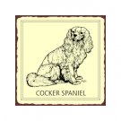 Cocker Spaniel Metal Art Sign