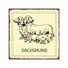 Dachschund Dog Metal Art Sign