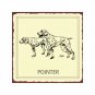 Pointer Dog Metal Art Sign