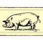 Pig Metal Art Sign