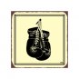 Boxing Gloves Metal Art Sign