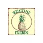 Welcome Friends - Pineapple - Welcome Sign - Metal Art Sign