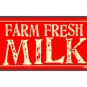 Farm Fresh Milk - Metal Art Sign