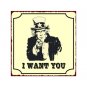 Uncle Sam - I Want You - Metal Art Sign