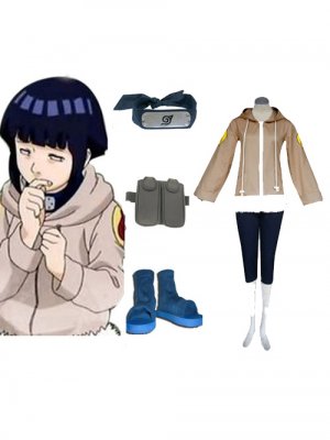 Hinata Hyuga Deluxe Women's Cosplay Costume and Accessories Set