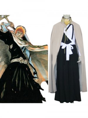 Bleaches Kurosaki Ichigo Men's Execution Ground Cosplay Costume