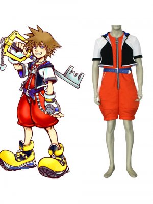 Kingdom Hearts 1 Sora Cosplay Costume