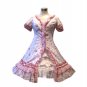 Garden Style Pink Broken Flower Dress Lolita Cosplay Costume