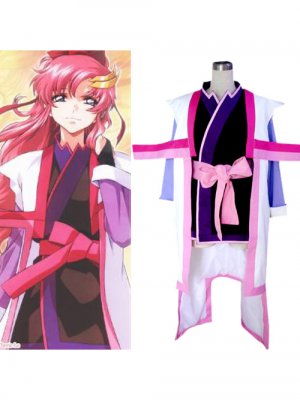 Gundam Seed Destiny Lacus Clyne Cosplay Costume