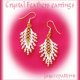 Pearl and crystal earrings