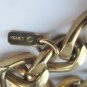 Monet Navy Blue & White Enamel Link Necklace