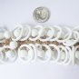 Napier Wide White Lucite Runway Bracelet c 1960s