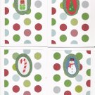 Fun Glitter Christmas Cards - set of 12     - FREE shipping!