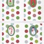 Fun Glitter Christmas Cards - set of 12     - FREE shipping!