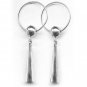 Native Americans Jewelry Ball Cone Earrings Earbobs 1680s Historically and Accurately German Silver