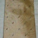 STEVEN LAND Handmade Gold Weave Silk Neck Tie EX COND