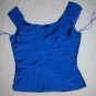 NEW RALPH LAUREN Black Label Cobalt Silk Top 12 $798