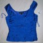 NEW RALPH LAUREN Black Label Cobalt Silk Top 12 $798