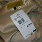 NWT NICOLE MILLER Gold Metallic Silk Skirt 10 $275 NEW
