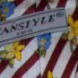 FANSIYLE Paris Wild Floral Handmade Silk Tie Cravat NEW