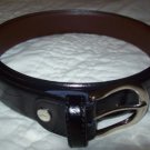 Code Azure Italy Leather Belt Black Diamond 42 NEW $169