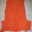 Kookla Orange Scrunch Tank Top L NEW NWT $156