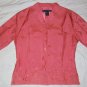 SILKLAND 100% Silk Floral Embroidered Pant Suit 4 NEW
