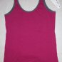 NWT DKNY Casual Scoopneck Radish Detail Tank Top M NEW
