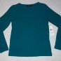 NWT Jones New York Collection L/S Teal Top S NEW $50