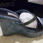 Santini Mavardi Marble Suede Platform Wedges 39 NIB$468
