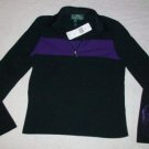NWT Polo Ralph Lauren Active L/S Black Top S $70 NEW