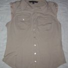 Guess Jeans Collection Sleeveless Camp Top NEW $79