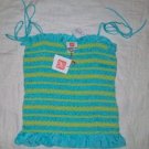 ONG Silk Smocked Ribbon Tie Tube Top M NEW NWT $120