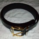 Massimo Venturi Italy Leather Belt Black 32 NEW $129