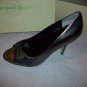 Max Studio Poe Leather Open Toe Heels 8.5 $149 NEW NIB
