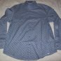 Full Circle Blue Floral L/S Snap Dress Shirt XL NWT $85