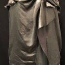 NWT HANII Gun Metal Ruffle Bow Tube Top 42 8 $475 NEW