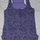 Deby Debo France Racer Purple Print Tank Top 1 NEW $202