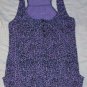 Deby Debo France Racer Purple Print Tank Top 1 NEW $202