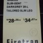 Firetrap Tailored Flat Front Career Pants 28 NWT $125