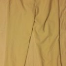 NWT DONNA DEGNAN Flat Front Vent Cream Pants 8 $195 NEW