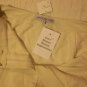 NWT DONNA DEGNAN Flat Front Vent Cream Pants 8 $195 NEW