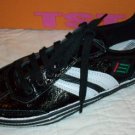 TST Italy Black Soccer Style Sneaker Shoes 8 41$275 NEW